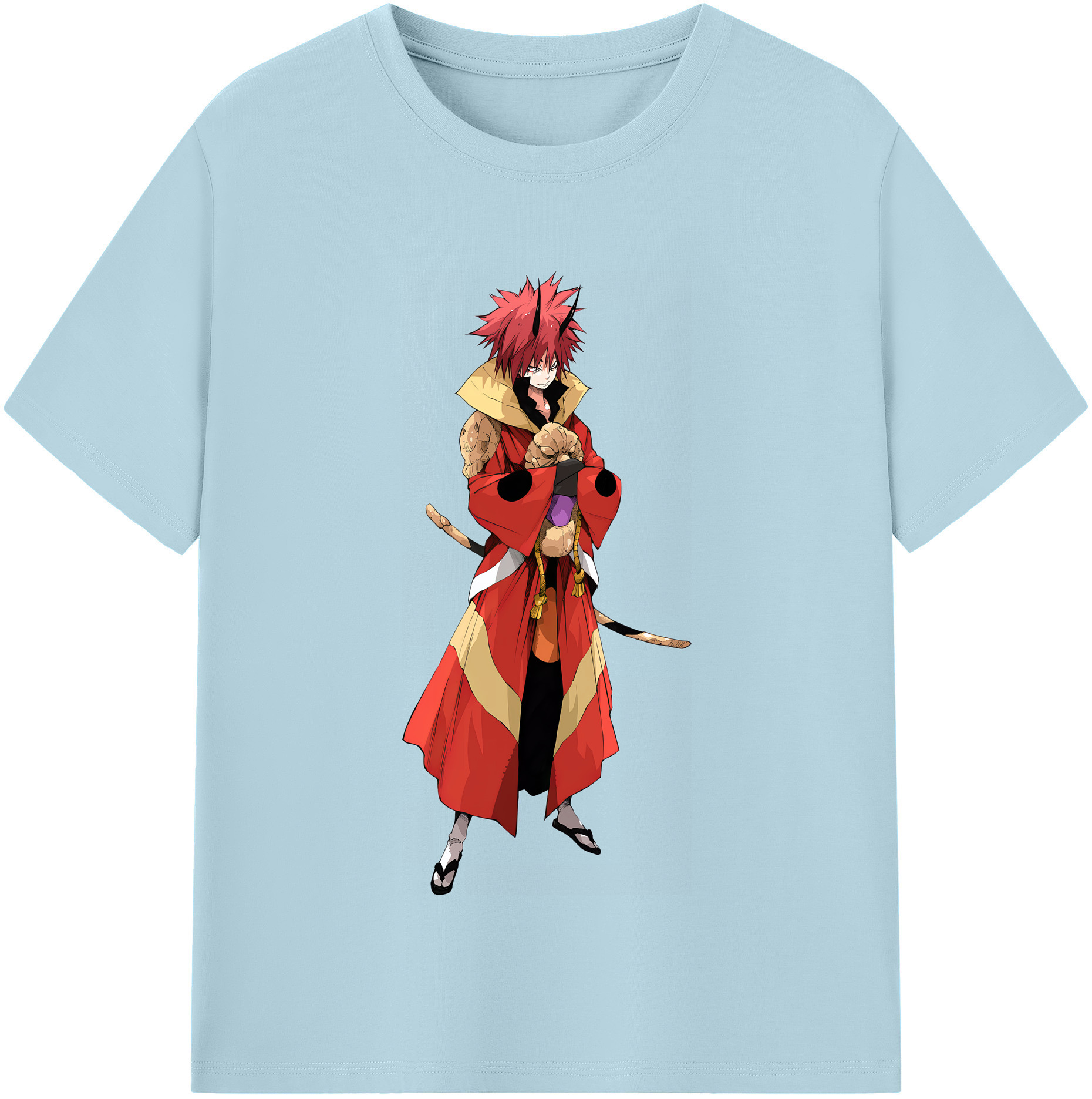 （画像用） 転スラ Regarding Reincarnated to Slime 綿100％半袖Tシャツ（フロントプリント）